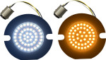 Custom Dynamics Amber/White LED Turn Signal Inserts (GEN-4-AW-1157T)
