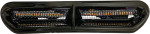Custom Dynamics Black Amber/White LED Vent Insert w/ Black Mesh (CD-VENT-AW2-BB)