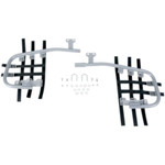 DG Silver Carbon Steel Nerf Bars w/Black Webbing (54-6260)