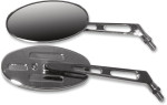 Emgo Short Stem Billet Oval Mirrors (20-26305)
