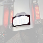 Custom Dynamics Black LED Lighted Radius License Plate Frame (LPF-RAD-23CVO-B)