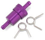 Emgo 5/16" Purple Anodized Aluminum Fuel Filter (14-34433)