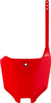 Polisport Red Plastic Front Number Plate (8670700001)