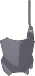 Polisport Gray Plastic Front Number Plate (8665900005)