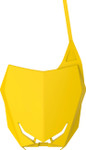 Polisport Restyle Yellow Plastic Front Number Plate (8666600004)