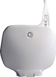 Polisport White Plastic Front Number Plate (8674000001)