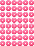 Woodys Round Grand Digger Pink Aluminum Support Plates 48pk (ARG-3820-48)