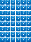 Woodys Grand Digger 5/16" Blue Aluminum Support Plates 48 Pack (ASG-3825-48)