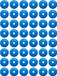 Woodys Round Grand Digger Blue Aluminum Support Plates 48pk (ARG-3825-48)