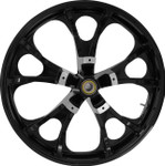 Coastal Moto Largo Cast 3D Black Front Wheel | 21" x 3.5" (3D-LGO213SB-ABST)