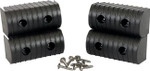 Caliber 2" x 4" Black Plastic BunkWrap Endcap 4-Pack (23051-BK)