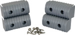 Caliber 2" x 4" Gray Plastic BunkWrap Endcap 4 Pack (23051)
