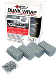 Caliber 2" x 4" Gray Plastic BunkWrap Endcap 4 Pack (23051)