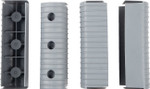 Caliber 2" x 6" Gray Plastic BunkWrap Endcap 4 Pack (23053)