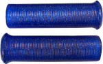 Emgo 1" Retro Blue Star Fire Flake Grips (42-21113)