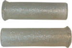 Emgo 1" Retro Silver Star Fire Flake Grips (42-21119)