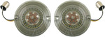 Custom Dynamics Pro Beam Amber/White Flat Ringz Front Turn Signal (PB-AW-1157-T)