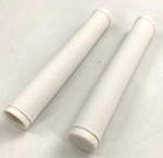RSI 7" White Rubber Snowmobile Grips (G-7 WHITE)