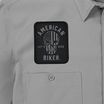 American Biker Sam LW Mens Button Up Short Sleeve Shirt