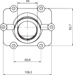 Kimpex Carburetor Adaptor Mounting Flange (104607)