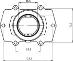 Kimpex Carburetor Adaptor Mounting Flange (104550)