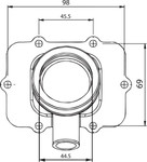Kimpex Carburetor Adaptor Mounting Flange (104588)