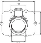 Kimpex Carburetor Adaptor Mounting Flange (301724)