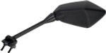 Emgo Left Side View Black Polygon Mirror (20-49212)