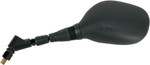 Emgo Left Side View Black Oval Mirror (20-55232)