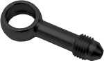 Goodridge Straight Black Banjo Adaptor for 7/16" Banjo Bolt (P592-03-04ZBK)