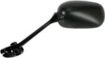 Emgo Left Side View Black Oval Mirror (20-97212)
