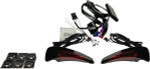 Custom Dynamics Black/Red Tour Pak Seat Back Rest LED Lights (CD-TPBR-14-RB)