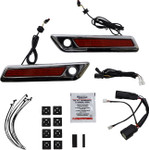 Custom Dynamics Chrome Saddlebag Red Lens LED Latch Light Kit (CD-SBL-BCM-RC)