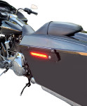 Custom Dynamics Black Saddlebag Red Lens LED Latch Light Kit (CD-SBL-BCM-RB)