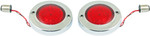 Custom Dynamics Chrome ProBeam Flat Bezel Rear LED Turn Signals (PB-FB-R-1156CR)