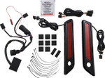 Custom Dynamics Red/Black Saddlebag Latch LED Dual Color Lights (CD-SBL-DC-RB)