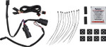 Custom Dynamics Red/Chrome Saddlebag Latch LED Dual Color Lights (CD-SBL-DC4-RC)