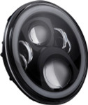 Custom Dynamics Black 7" ProGlow LED Headlamp with Mounting Ring (PG-7-13-B)