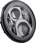 Custom Dynamics Chrome 7" ProGlow LED Headlamp with Mounting Ring (PG-7-13-C)