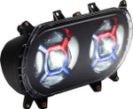 Custom Dynamics ProGlow Double-X LED Headlight | Black (PG-RG-B)