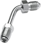 Goodridge 60° Chrome Brake Adapter with 3/8" x 24 UNF (P660-03CH)