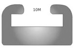 Kimpex Slide/Hyfax | Profile 10M | 68.00" | UHMW | White (272494)