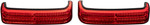 Custom Dynamics Black/Red ProBeam LED Bagz Saddlebag Lights (PB-SBSEQ-SS8-BR)