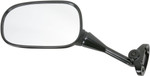 Emgo Left Side View Black Oval Mirror (20-87022)