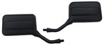 Emgo Left/Right Side View Black Rectangle Mirrors (20-86800)