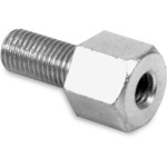 Emgo M10 x 1.25 Male | M8 x 1.25 Female Chrome Mirror Adapter (20-28111)