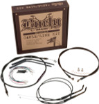 Burly Complete Black Vinyl Cables for 14" Ape Hanger Handlebars (B30-1012)