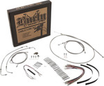 Burly Complete Stainless Cables for 15" Ape Hanger Handlebars (B30-1105)