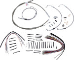Burly Complete Stainless Cables for 15" Ape Hanger Handlebars (B30-1105)