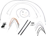 Burly Complete Stainless Cables for 14" Ape Hanger Handlebars (B30-1052)